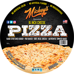 16 Retail Signature Cheese Pizza Round Label